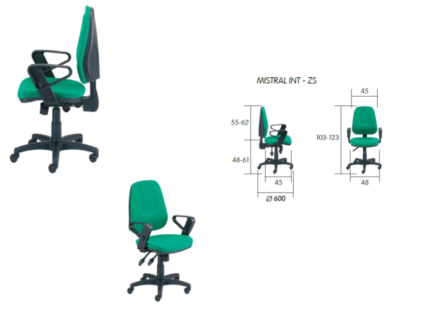 scaun birou operational mistral int zs 2