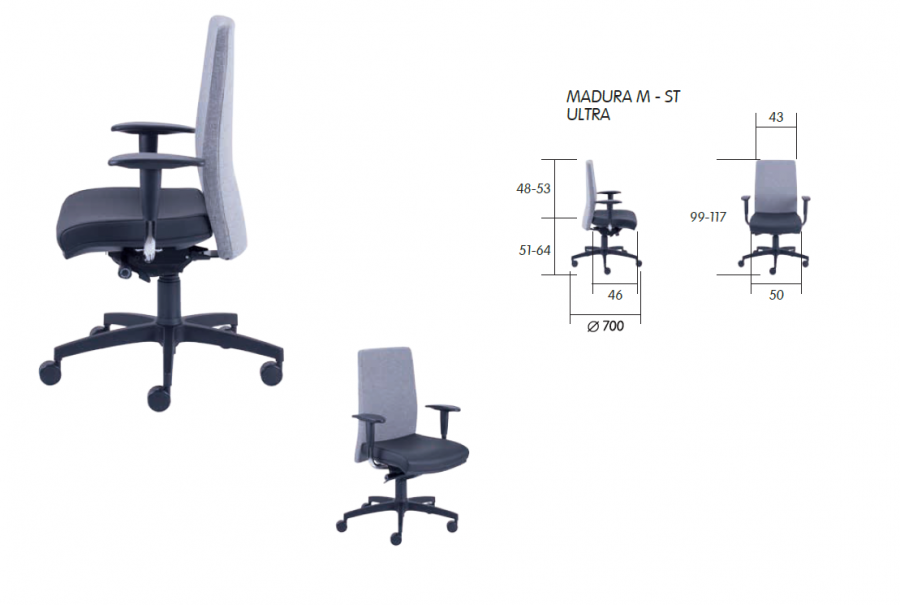 scaun managerial birou madura m st 2