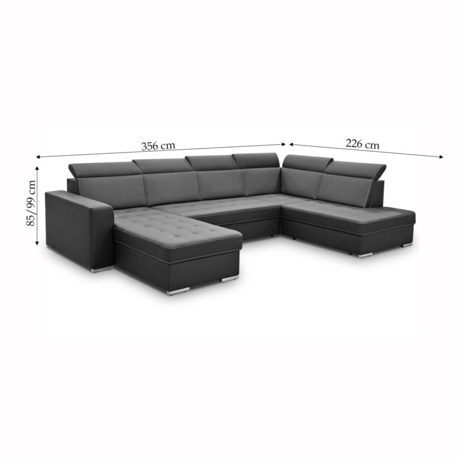 canapea U opal 4